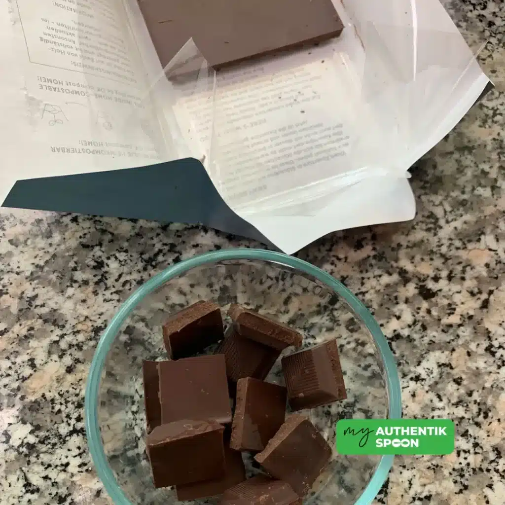 Dark chocolate pieces for healthy chocolate date cake topping rich cacao dessert ingredient