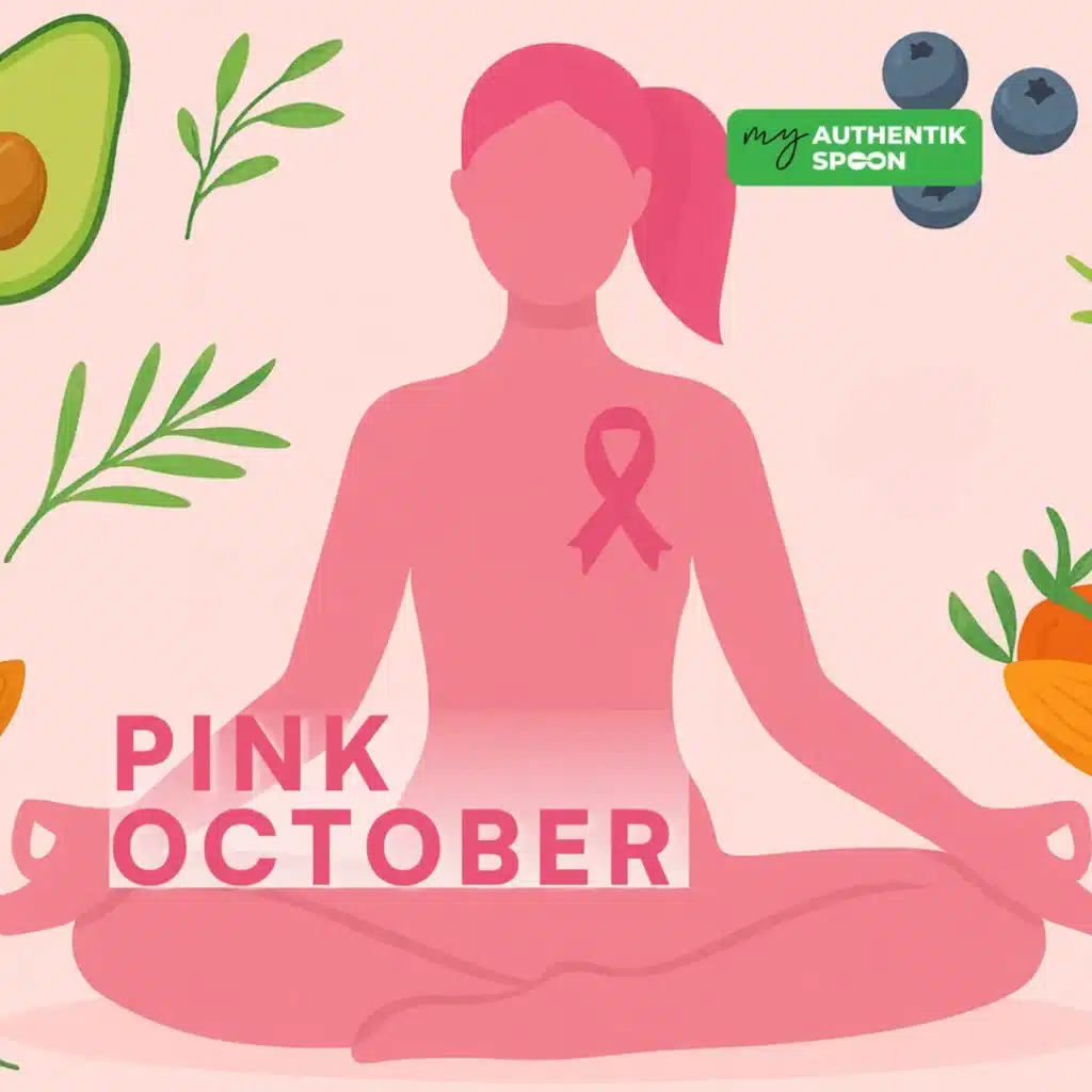 Visual for Pink October campaign to raise awareness about breast cancer risk