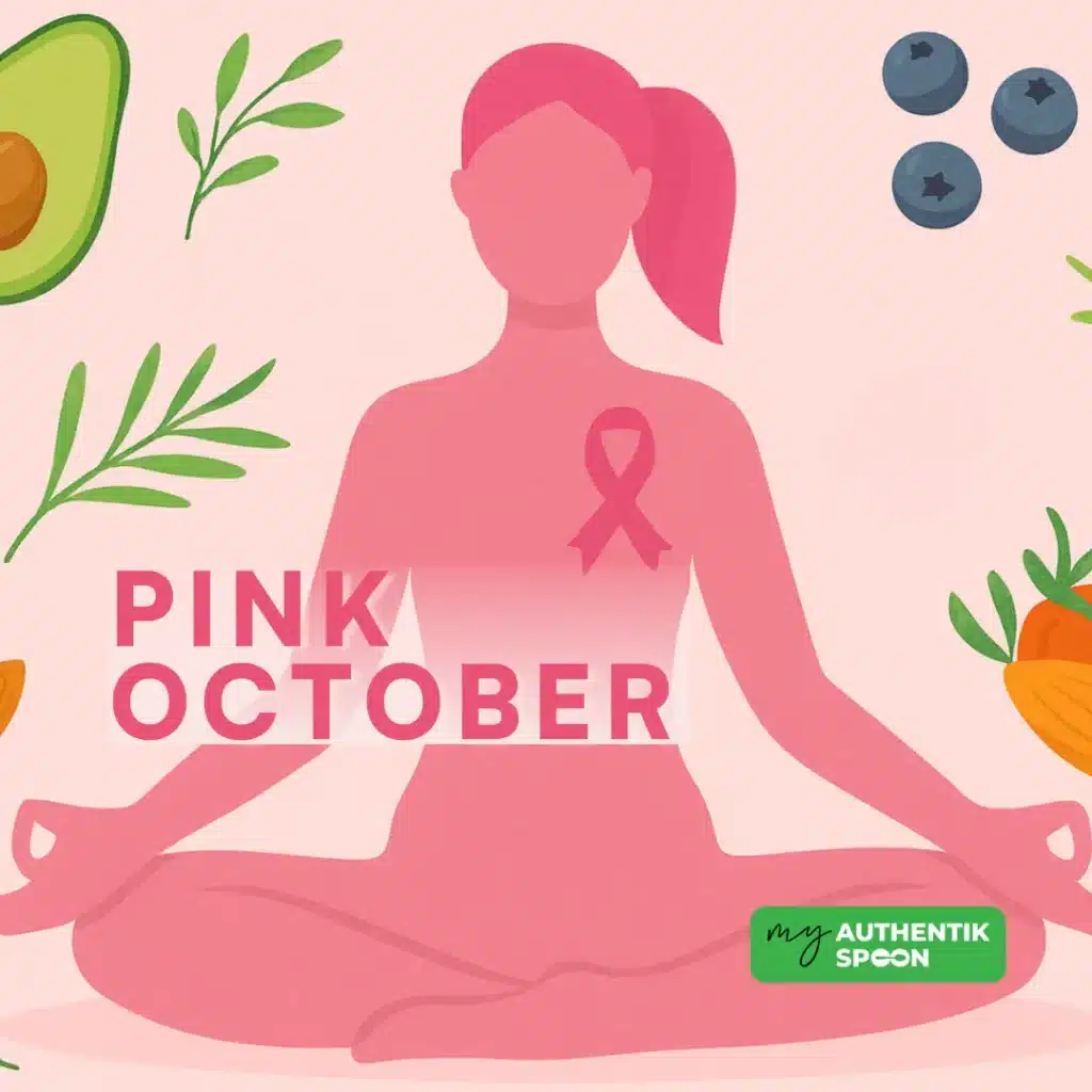 Visual for Pink October campaign to raise awareness about breast cancer risk